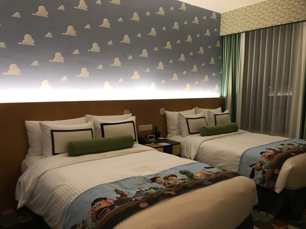 上海ディズニー*トイストーリーホテルの部屋 I love Disney